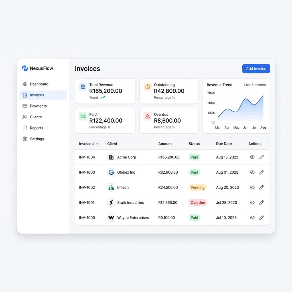 LeenoxDesk Dashboard